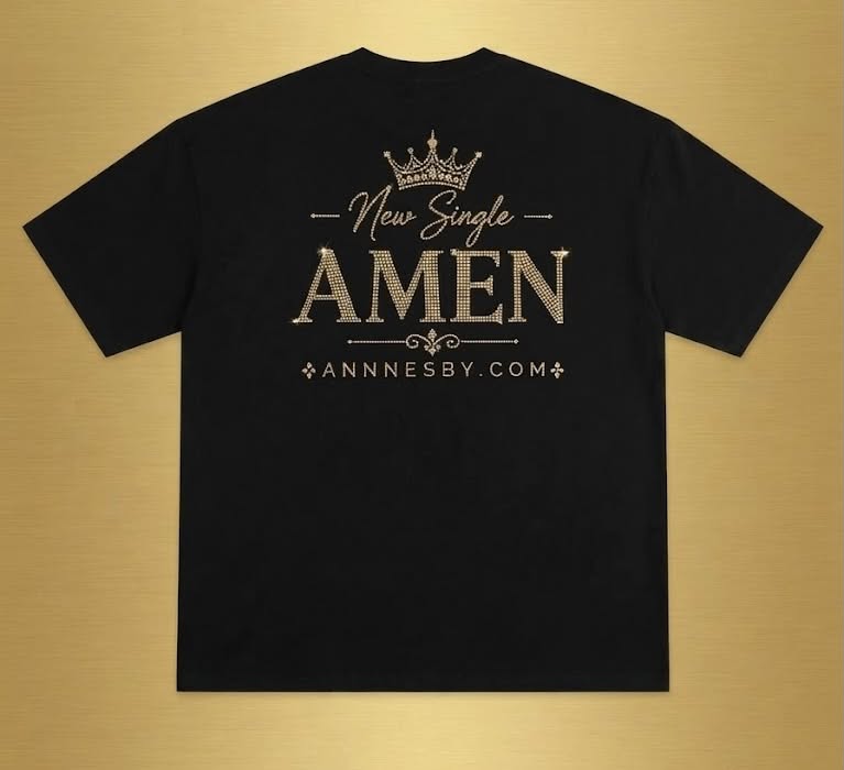 Ann Nesby "Amen" Studded T-Shirt